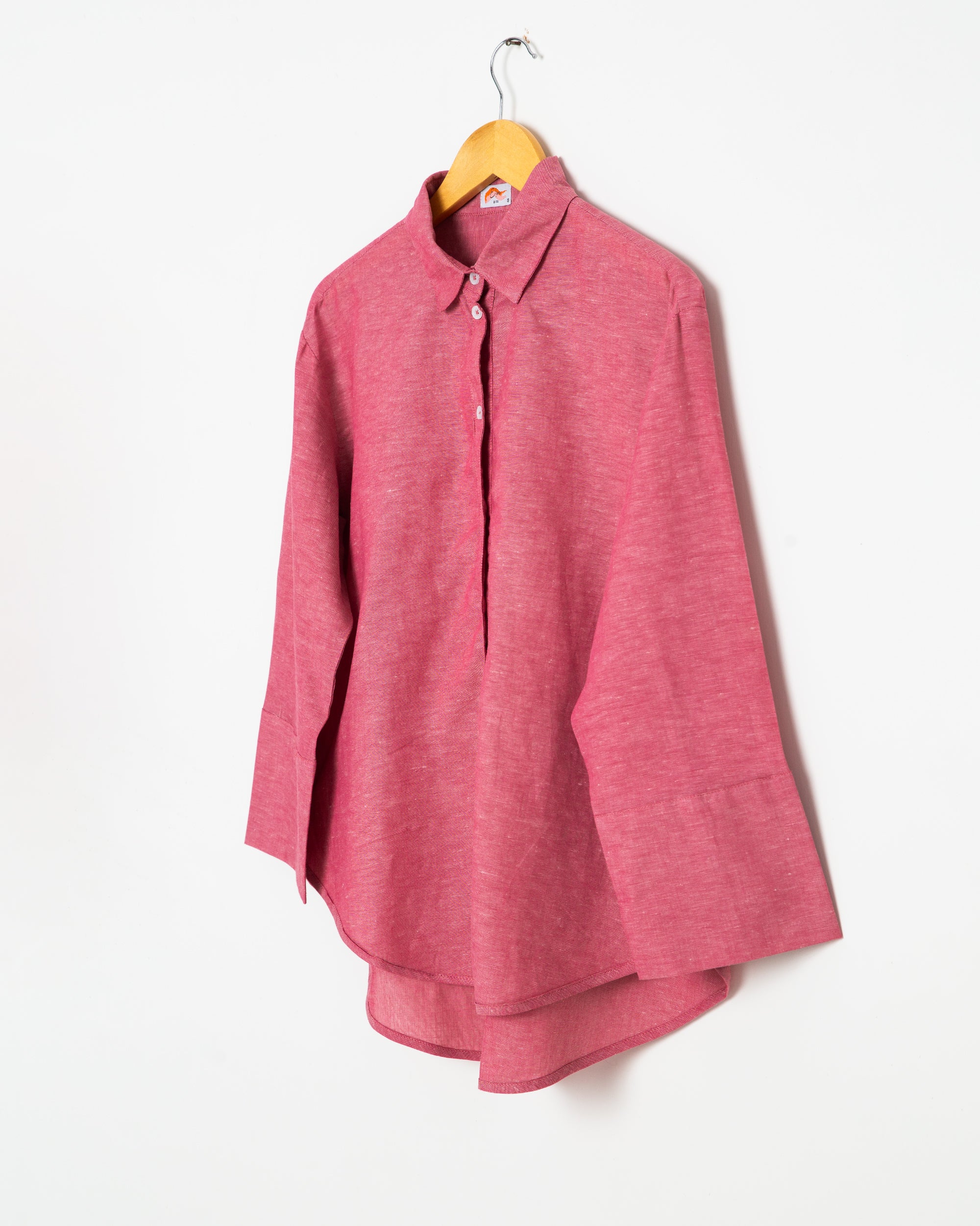 Red Chambray Button Up