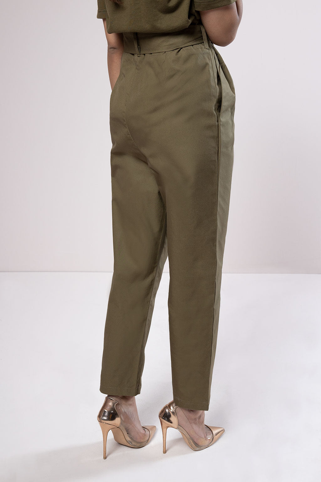 Pleated paperbag Trouser