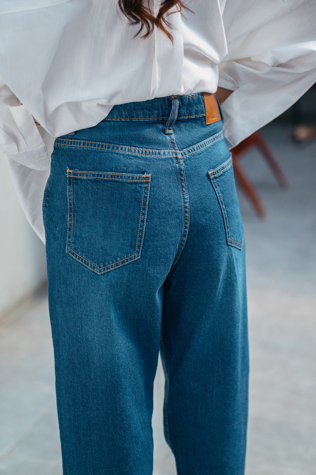 Blue Straight Jeans