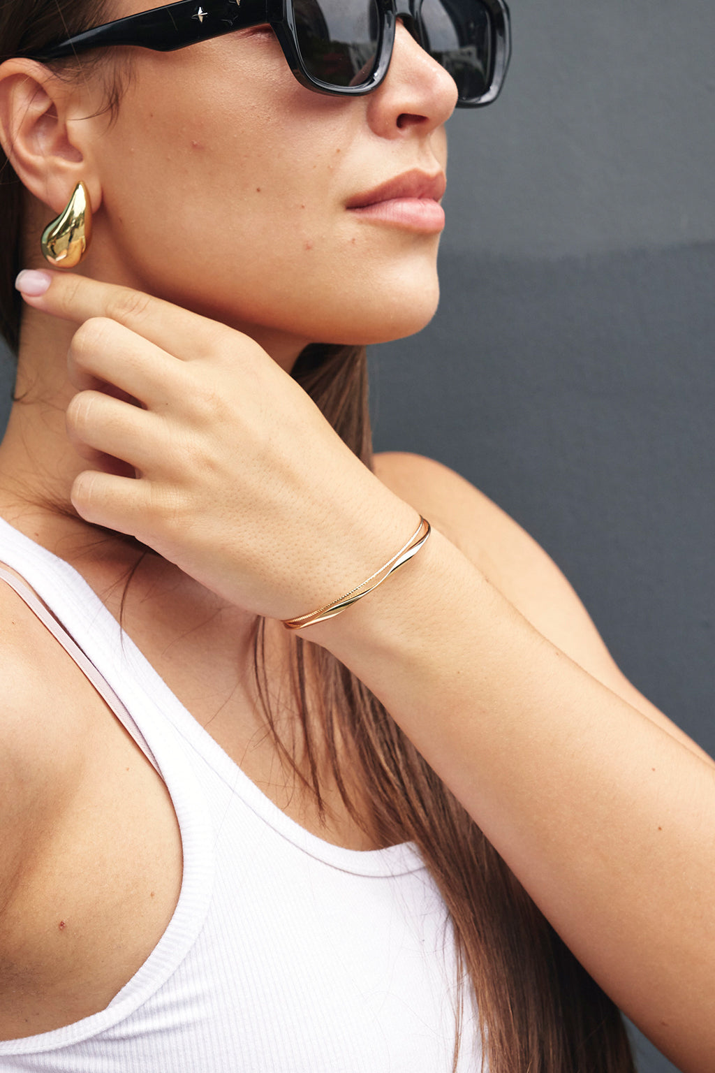 Jade Double Cuff