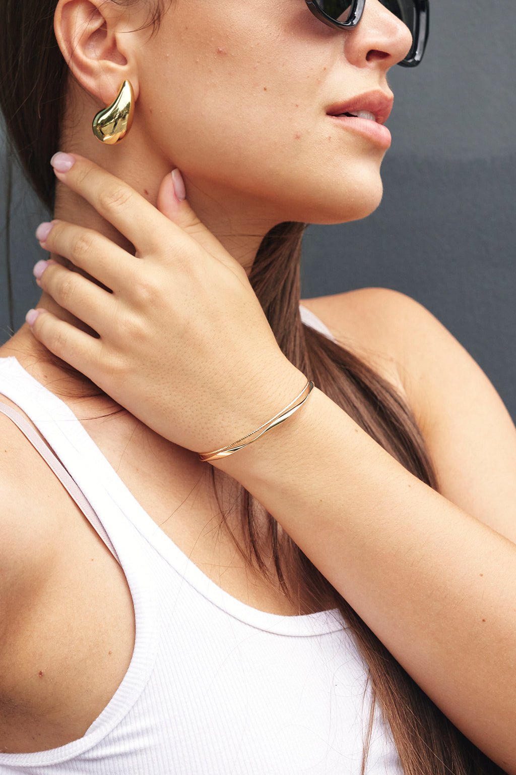 Jade Double Cuff