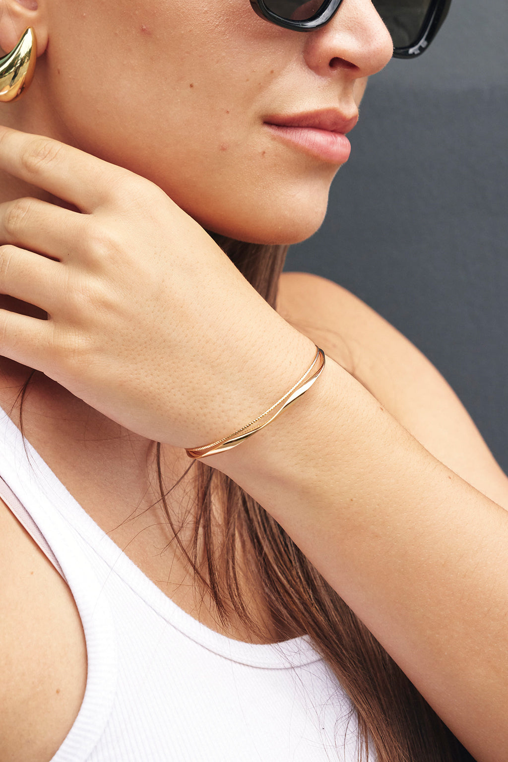 Jade Double Cuff
