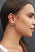 Bow Silver Earrings
