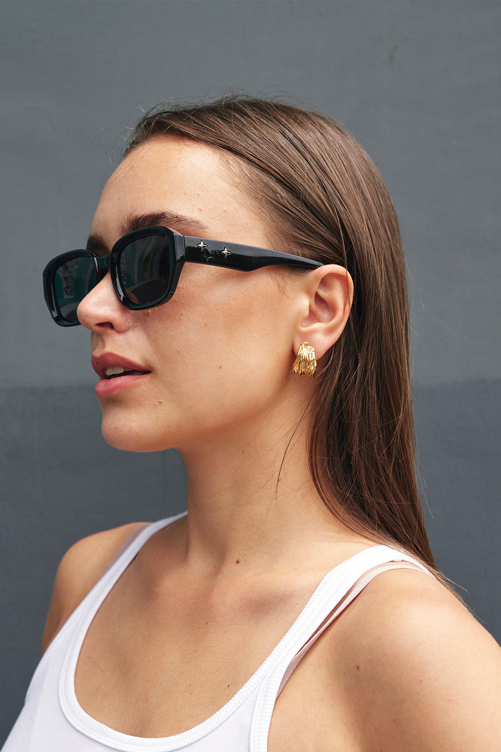 Bamboo Gold Earrings