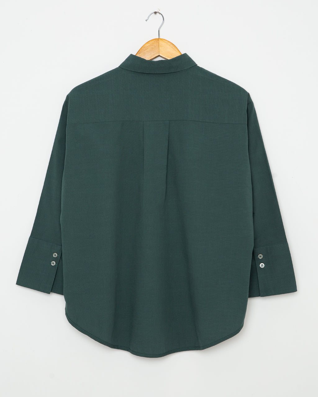 Green Button Up