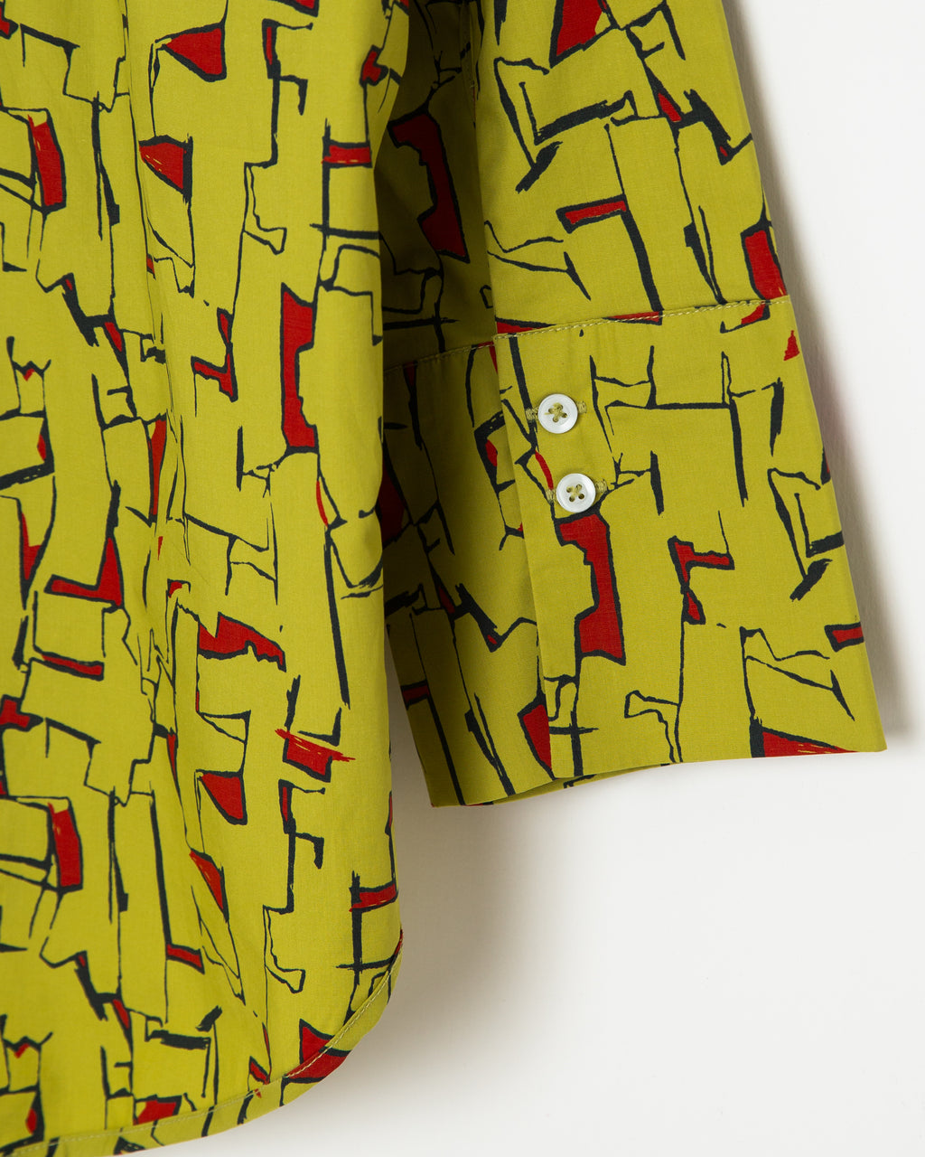 Avocado Printed Button Up