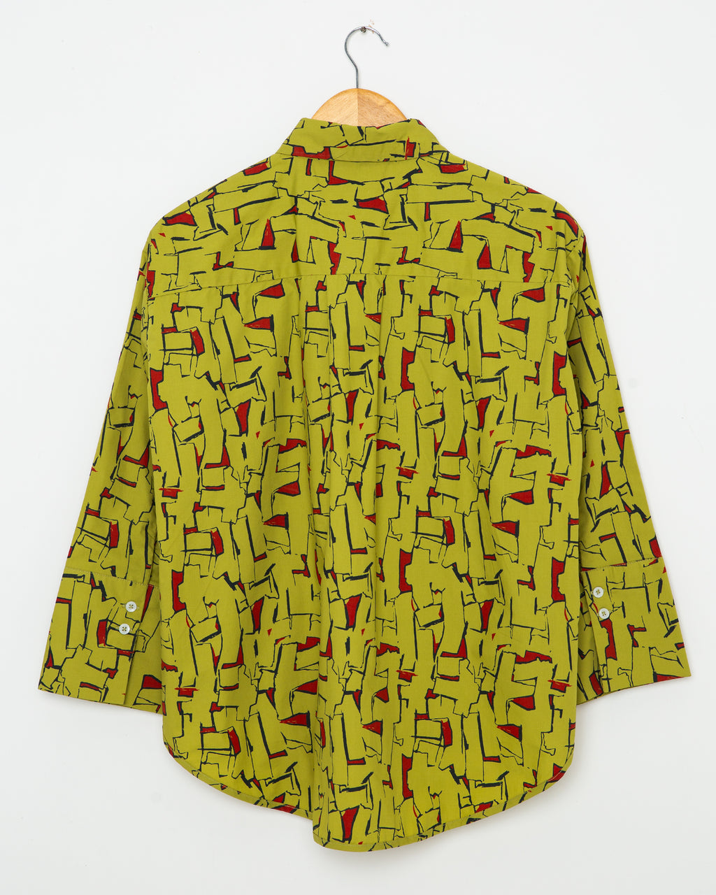 Avocado Printed Button Up