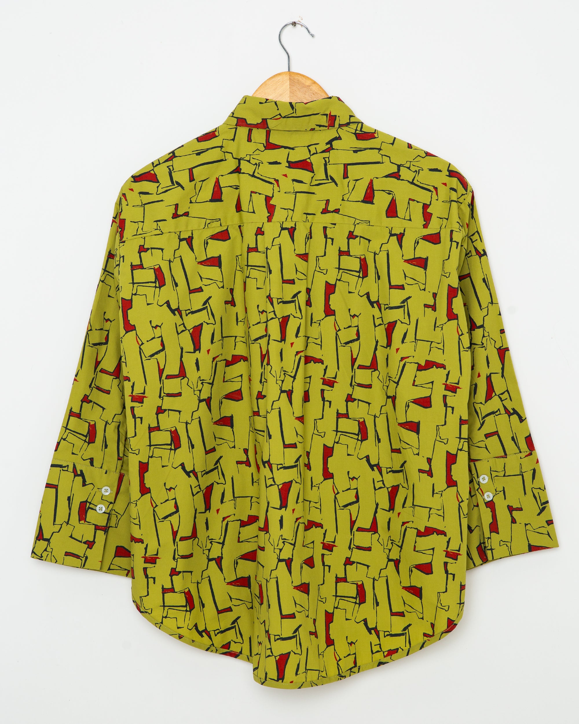 Avocado Printed Button Up