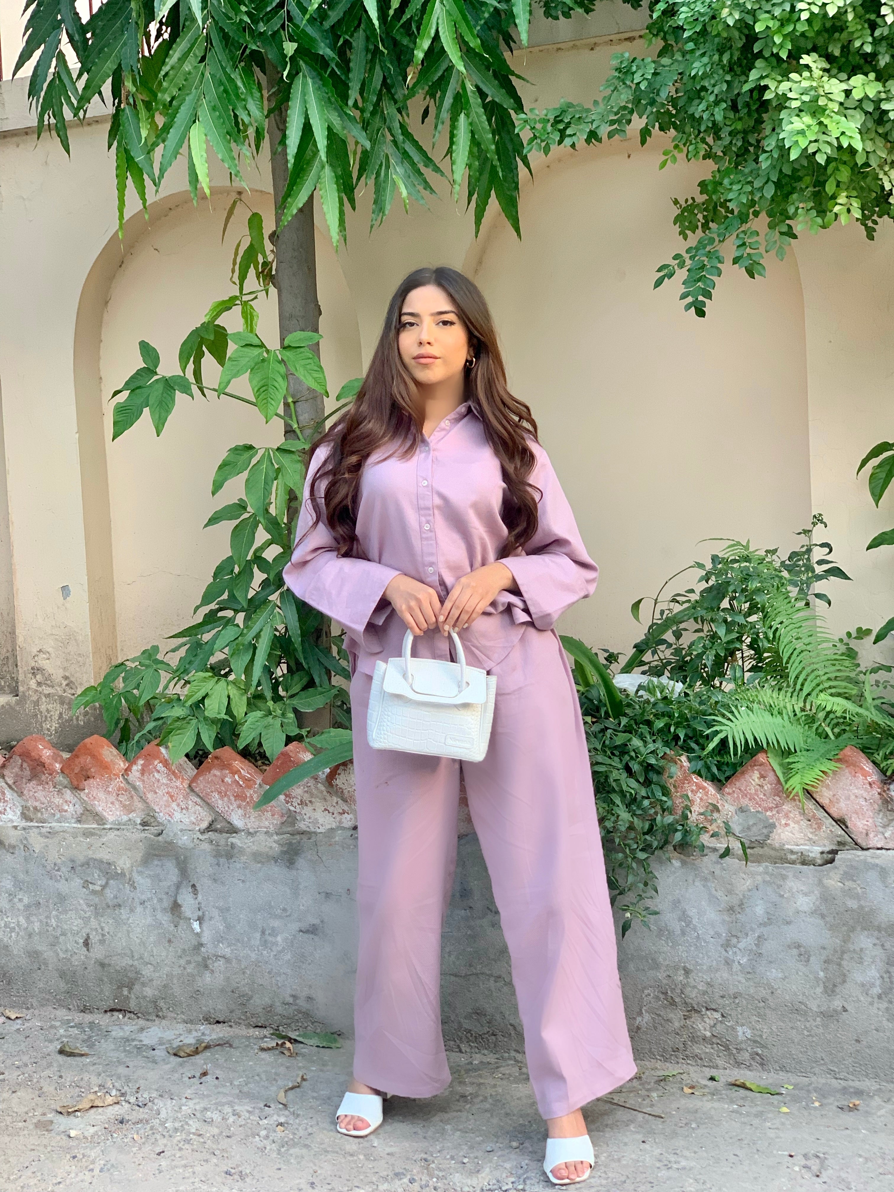 Pink Woven Co-Ord Set