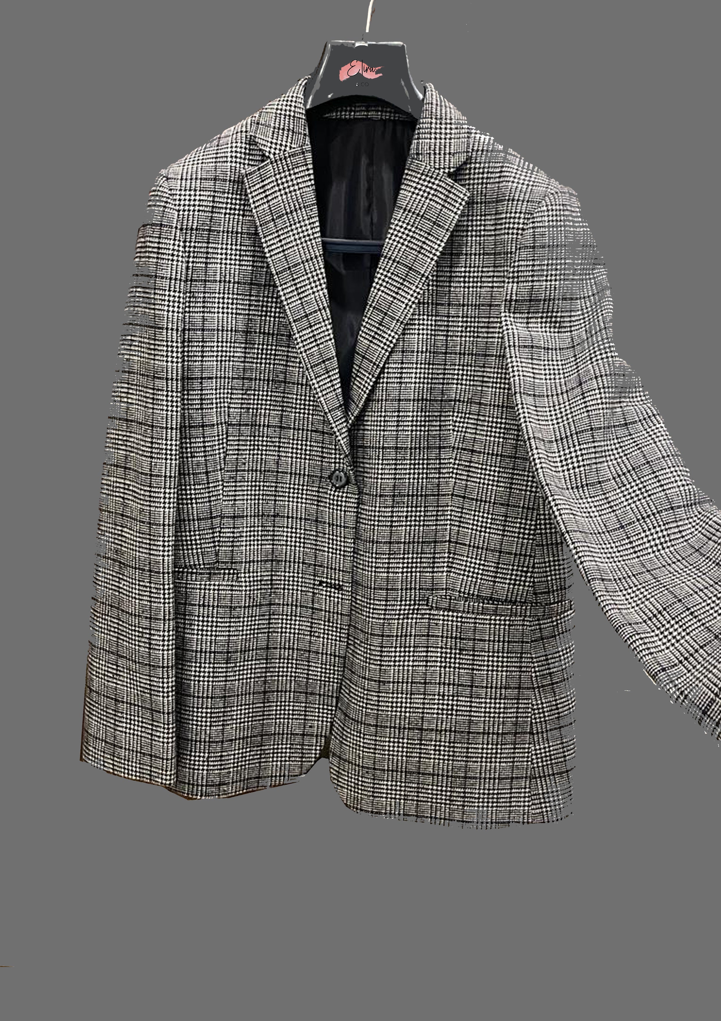 Wales Check Grey Blazer