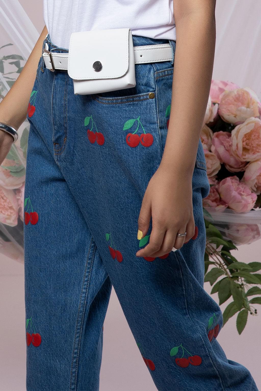 Cherry Pie Mom Jeans