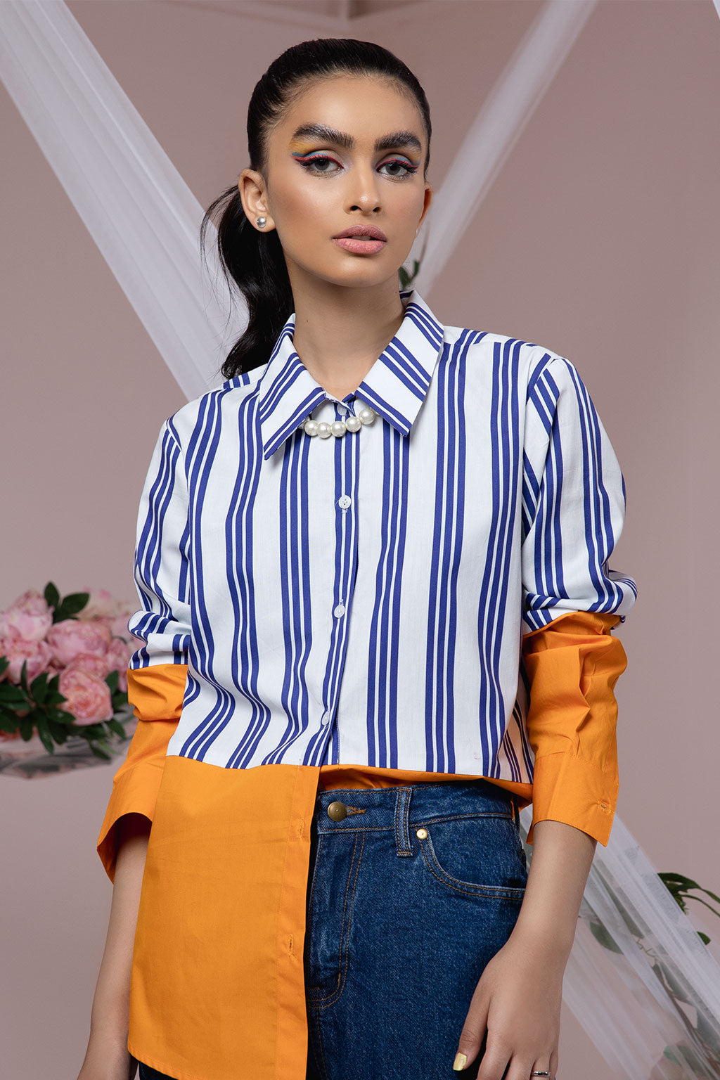 The Arancia Color Block Shirt