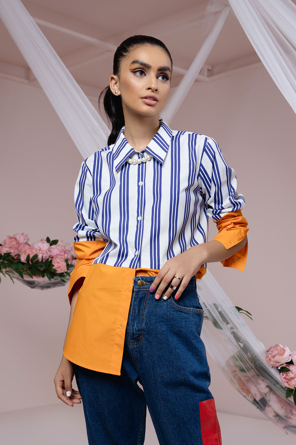 The Arancia Color Block Shirt