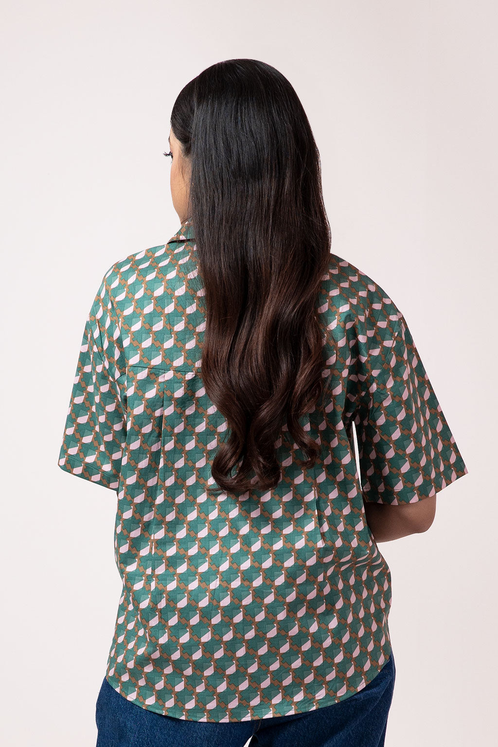 Geometric Bowler Shirt