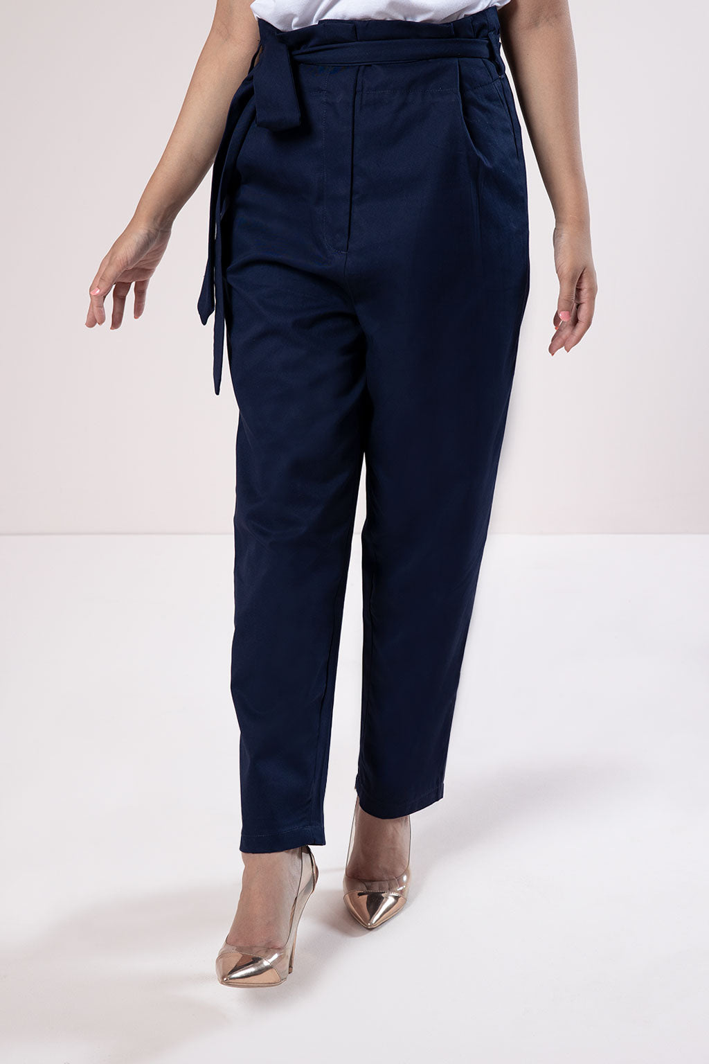 Pleated paperbag Trouser