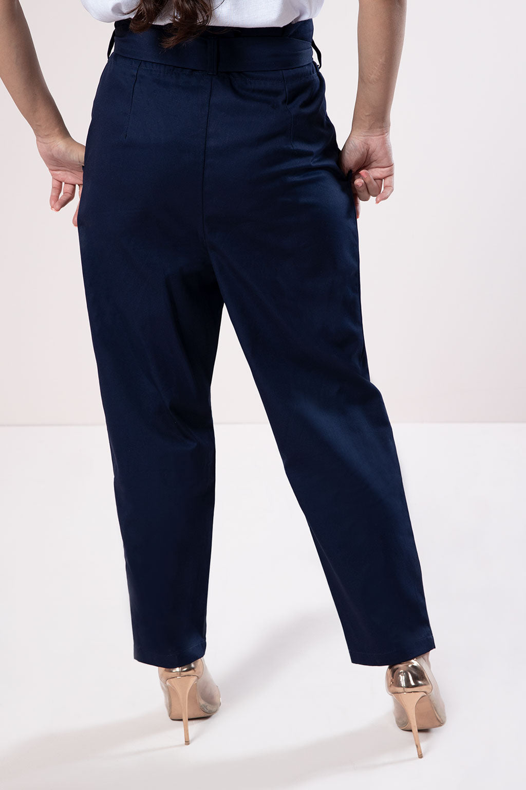Pleated paperbag Trouser