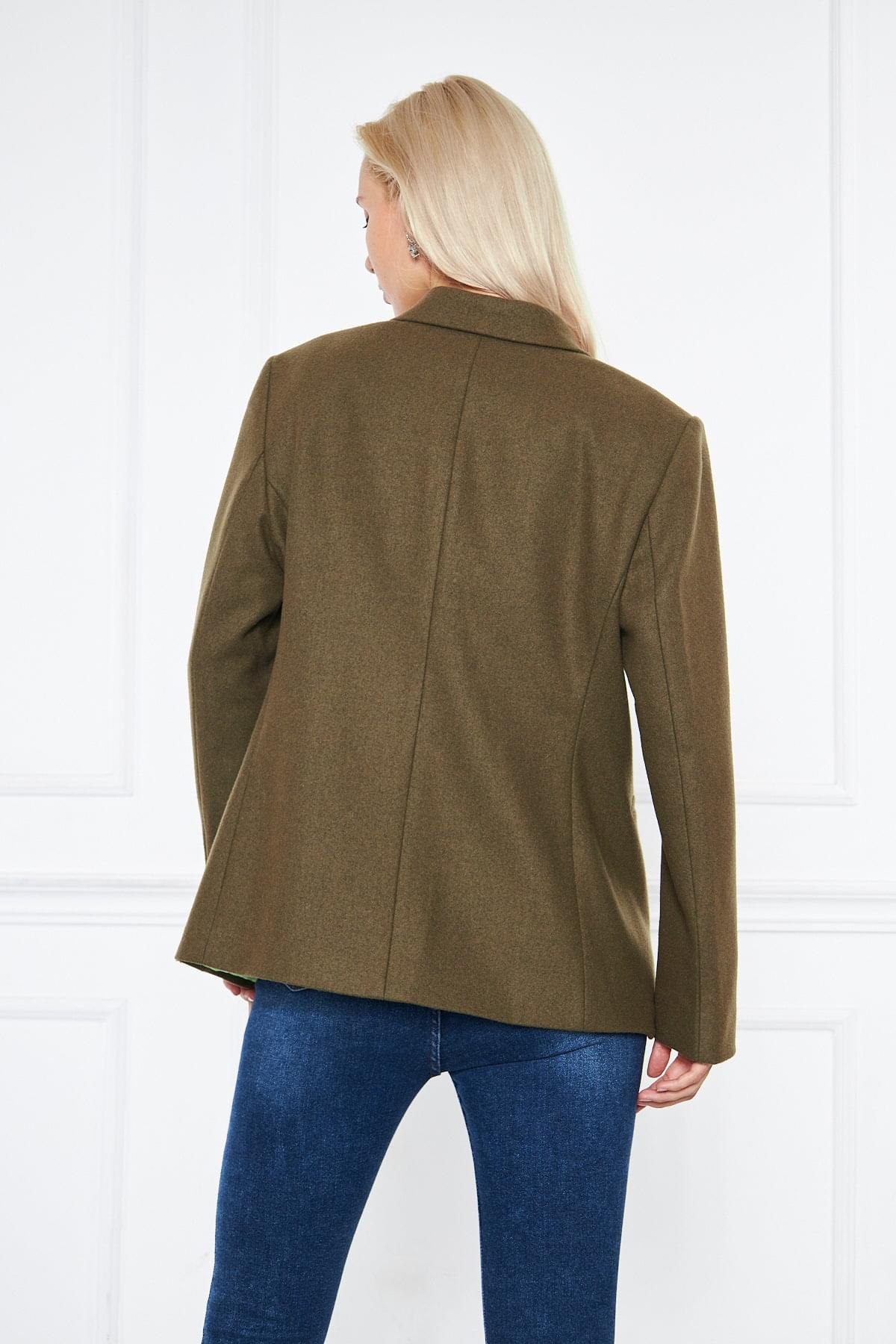 Cleo Double Breast Blazer Olive