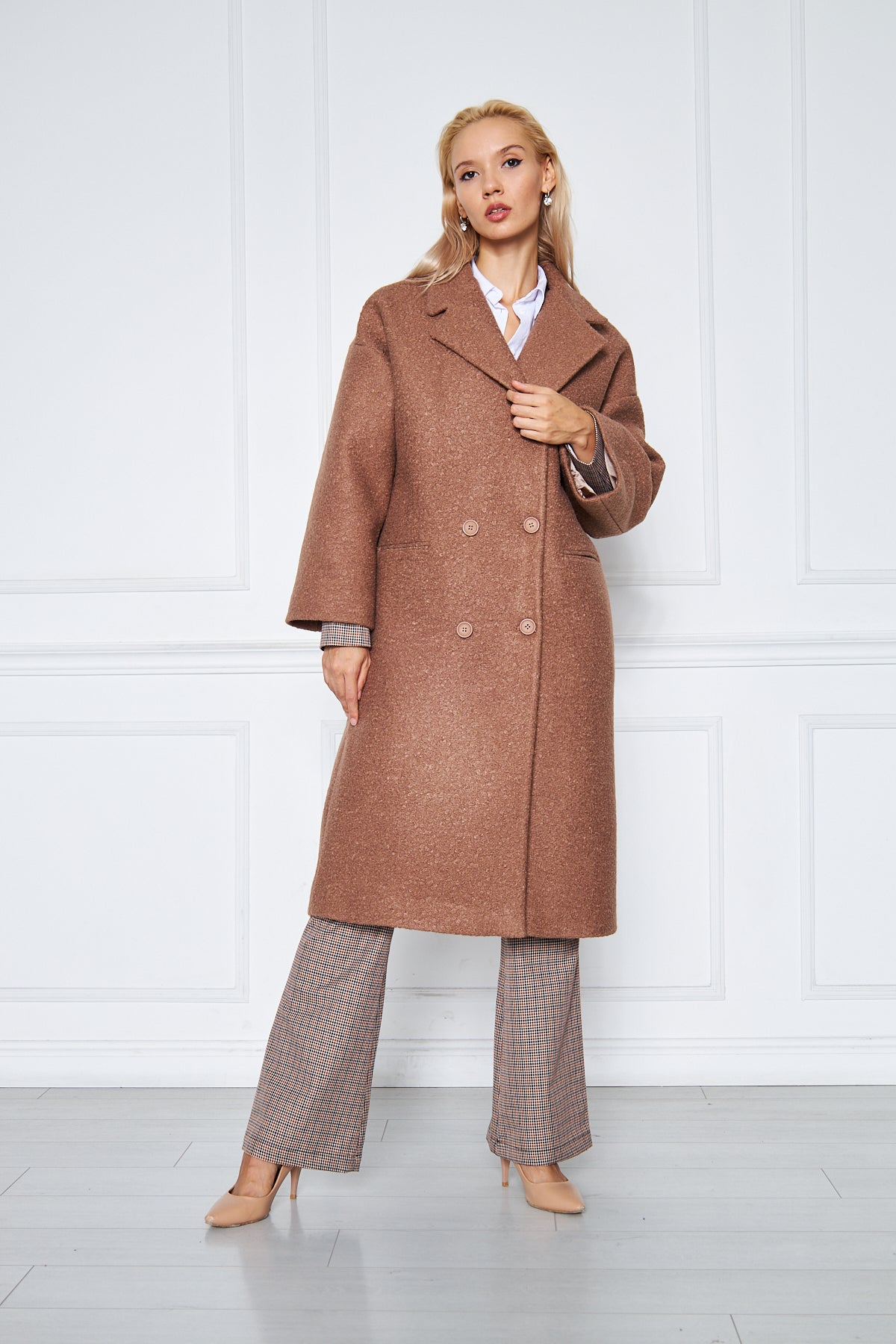 Frida Long Coat Camel