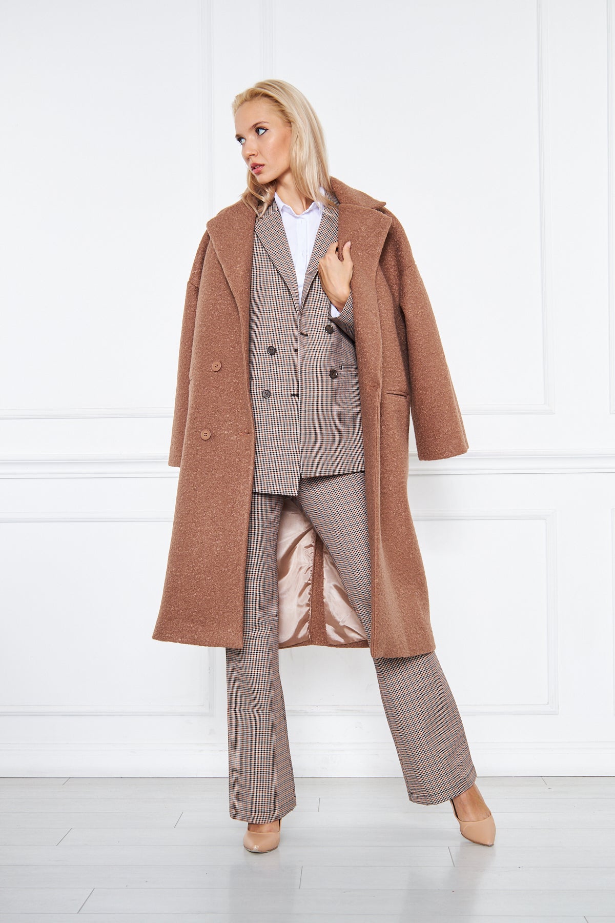 Frida Long Coat Camel