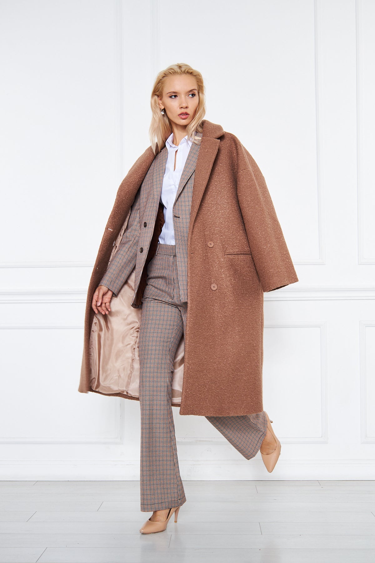 Frida Long Coat Camel