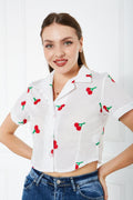 Cereza Embroided Top