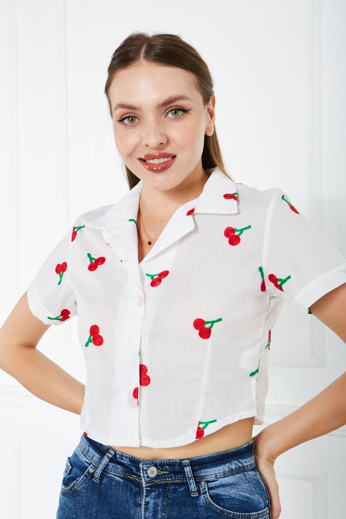 Cereza Embroided Top